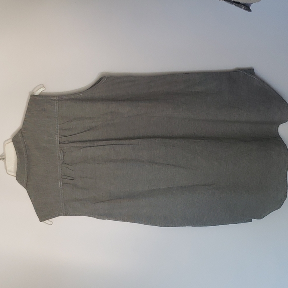 Rustic Ridge sleeveless button down gray long shirt L - Picture 4 of 5